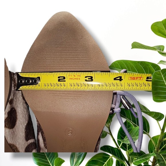 Cato Comfort 1946 Cow Print FaLux Hide Hair Closed Toe Heel Sling Back Shoe Sz 9 - Picture 13 of 14